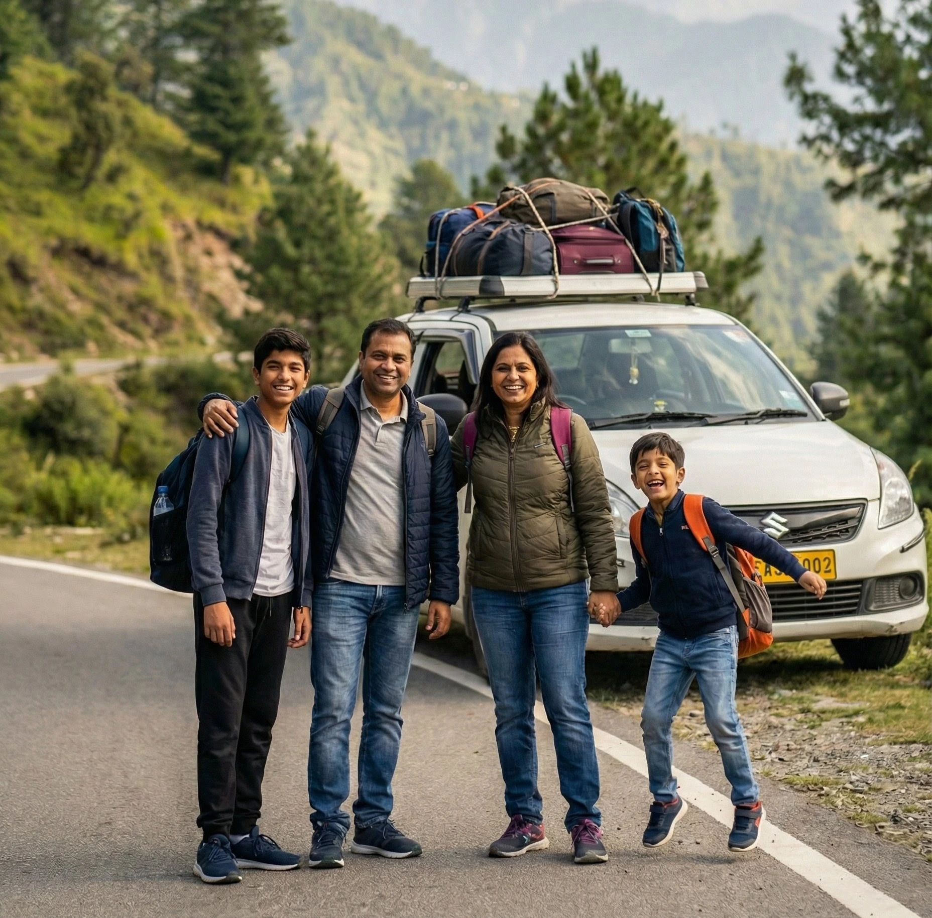 Happy Travelers in Ujjain